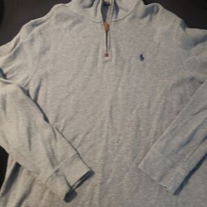 Polo by Ralph Lauren Gray Zip Up Sweater